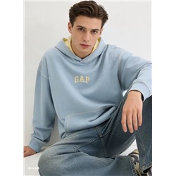 Толстовка худи с контрастной отстрочкой   ГЭ*П