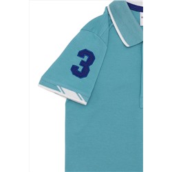 Erkek Çocuk Turkuaz Polo Yaka Tişört