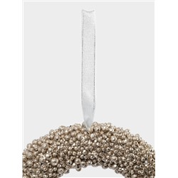 Венок декоративный, 25 см, полистирол, шампань, Celebration