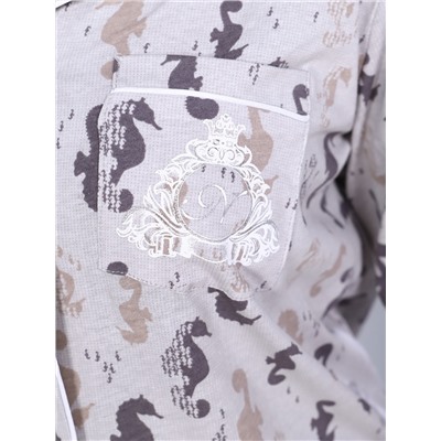 Женская пижама со штанами и рубашкой ТК-252.сер