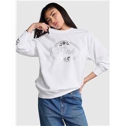 IVY FLEECE OVERSIZED CREW SWEATSHIRT - VS White Bling