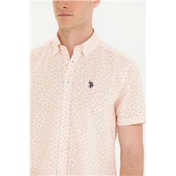 Erkek Sarı Kısa Kollu Gömlek