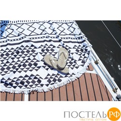 Полотенце пляжное круглое Этель "Этника", d150 см,100%п/э, 330 гр/м 2, 5539145