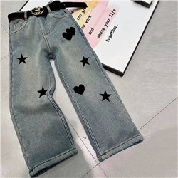 Утепленные джинсы для девочек