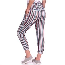 Damen Hose bunt gestreift