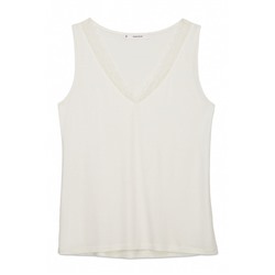 Camiseta punto súper suave beige