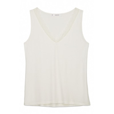 Camiseta punto súper suave beige