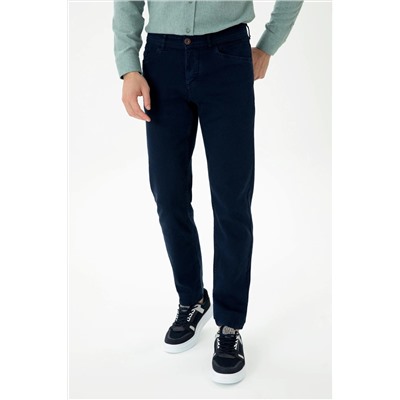 Erkek Lacivert Kanvas Pantolon