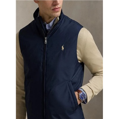 Мужской легкий тонкий хлопковый жилет с воротником-стойкой РАЛЬ*Ф Л