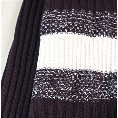 Утолщенный трикотаж с полосатой фактурой КО*С