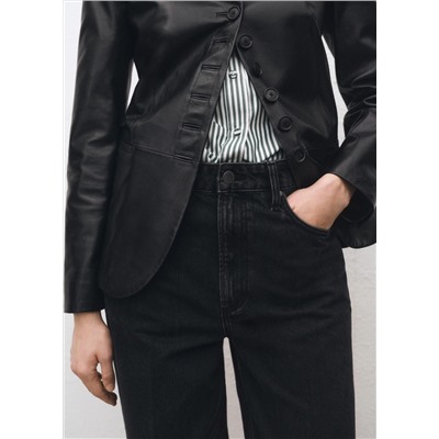 Jeans rectos tiro alto