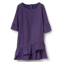 Asymmetrical ruffle dress