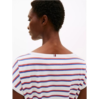 Belted Stripe T-Shirt Dress