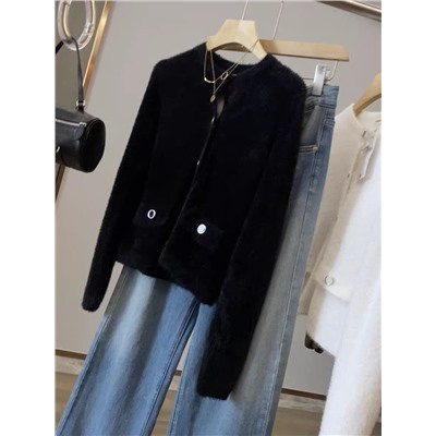 Женский пушистый кардиган