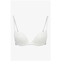 Sujetador push up GORGEOUS algodón gris