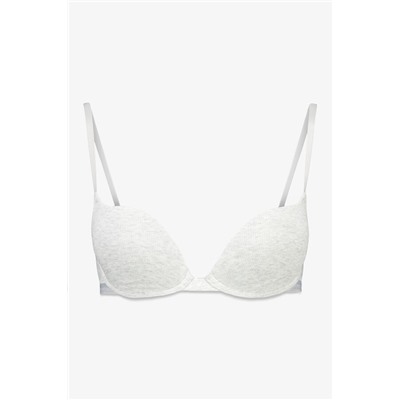 Sujetador push up GORGEOUS algodón gris