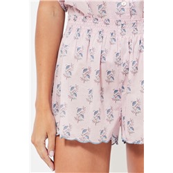 Short de pijama cintura alta - Malva