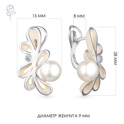 Серьги серебро 52852S1H