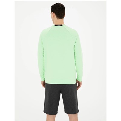 Fıstık Yeşili Regular Fit Sweatshirt