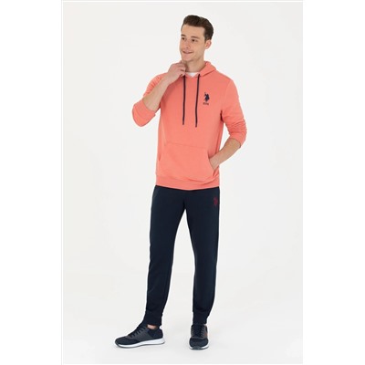 Erkek Somon Kapüşonlu Basic Sweatshirt