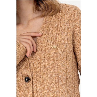 Kadın Kum Melanj Triko Hırka