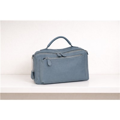 Сумка женская натуральная кожа арт. 9041 Размер: 28*11*21 см Голубой