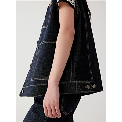 Женский элегантный джинсовый жилет АЙСИК*Л