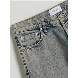 Jeans im Baggy-Fit mit Acid-Wascheffekt