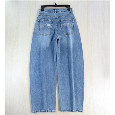 Женские хлопковые лотные джинсы банановидной формы АЛЕКСАНДР ВАН*Г