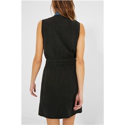 Vestido corto bimateria