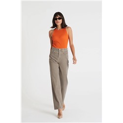 CROSS JEANS Diana Vizon Yüksek Bel Dad Straight Fit Jean Pantolon C 4517-033 C 4517-006