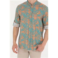 Erkek Mint Uzun Kollu Gömlek