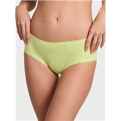 The Lacie Cotton Lace-Waist Cheeky Panty