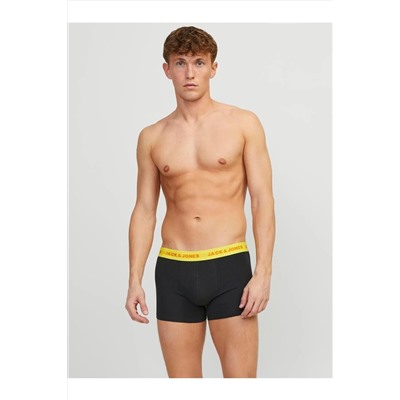 Jack & Jones Jack Jones Jacleo Solıd Trunks 5 Pack Erkek Siyah Boxer 12250613-02
