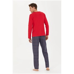 Erkek Kırmızı Pijama Takımı