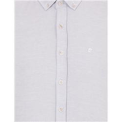 Açık Gri Slim Fit Uzun Kollu Gömlek