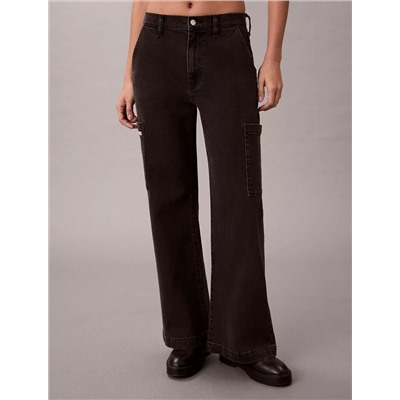 Wide Leg Cargo Jeans