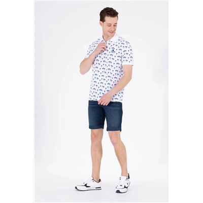 Erkek Saks Polo Yaka Tişört