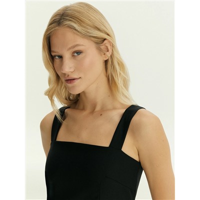 Платье макси из костюмной шерсти, PL1591/laine