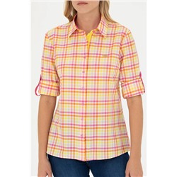 Kadın Pembe Uzun Kollu Gömlek