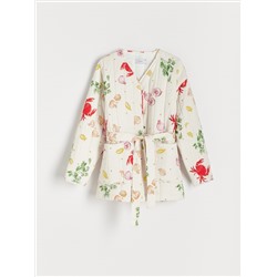 PREMIUM Steppjacke mit originellem Druck