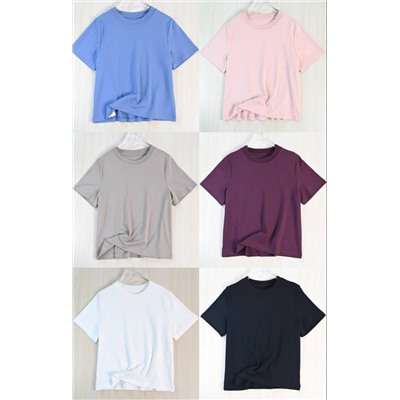 Женская базовая футболка 6 цветов КО*С
