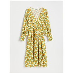 Viskose Kleid mit Muster