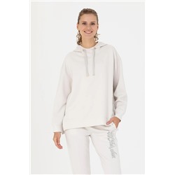 Kadın Taş Kapüşonlu Sweatshirt