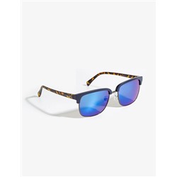 METAL RECTANGULAR TOP RIM AVIATOR SUNGLASSES