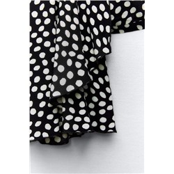 FEW ITEMS LEFT SHORT DRESS WITH A POLKA DOT PRINT