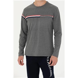 Erkek Antrasit Melanj Pijama Takımı