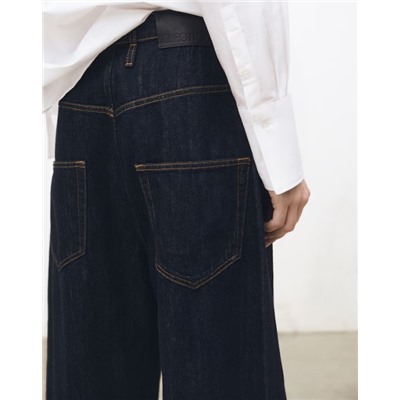 Tejano wideleg tiro bajo rinse wash