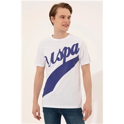 Erkek Beyaz Bisiklet Yaka Tişört