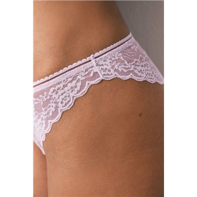 Braga clásica encaje lila